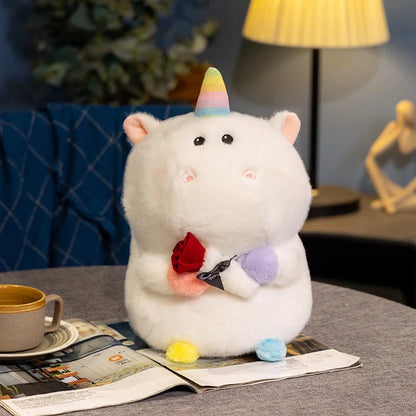 Unicorn Plush Bouquet with Flowers