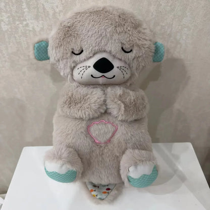 Baby Bear Soothes Otter Plush Toy - Musical Sleep Companion for Kids