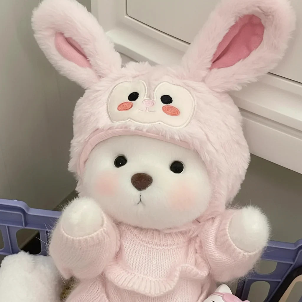 Handmade Teddy Bear Plush Doll with Outfit 30cm