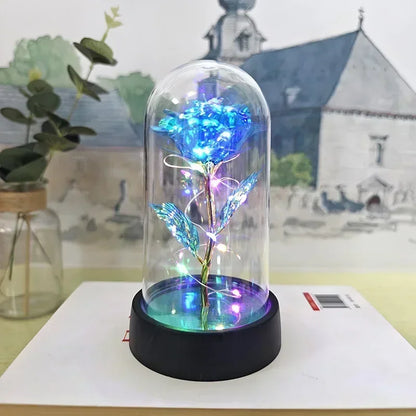 Eternal Rose LED Light Glass Dome