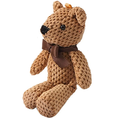 Mini Dressed Bear Plush Keychain Soft Stuffed Doll