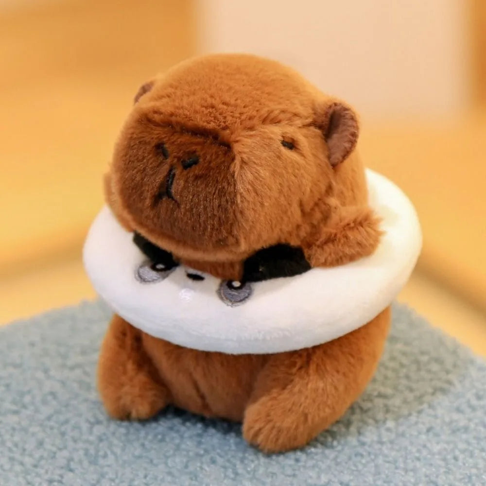 Capybara Plush Toy with Hoodie and Wings Mini Soft Stuffed Doll