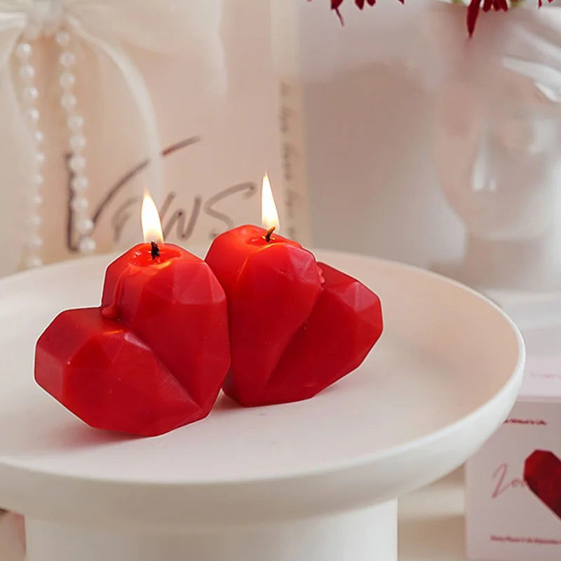 Heart-Shaped Scented Candle for Romantic Gifts