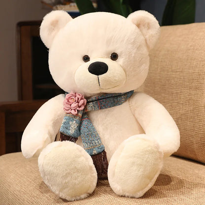 Classic Teddy Bear Plush with Bow Tie
