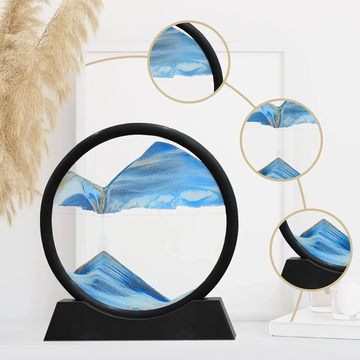 3D Moving Sand Art Glass Decor