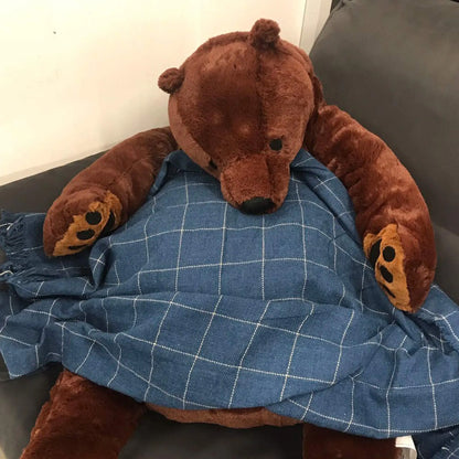 Soft Brown Teddy Bear Plush Pillow 40cm