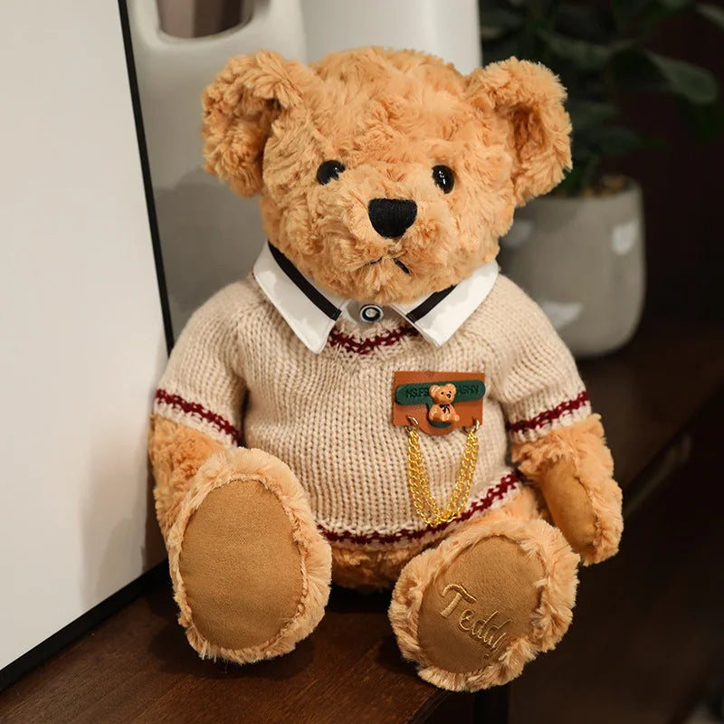 Classic Vintage Teddy Bear Plush Soft Stuffed Doll