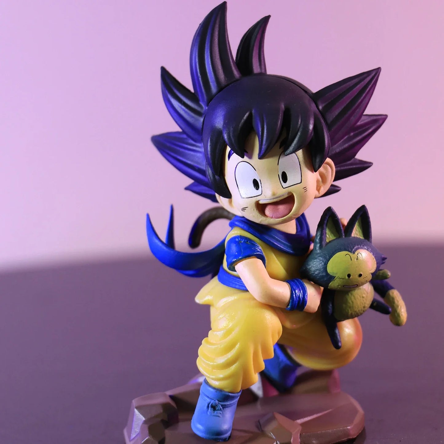 Anime Dragon Ball Q Version Figures Childhood Goku Holding Poole PVC 10cm Collection