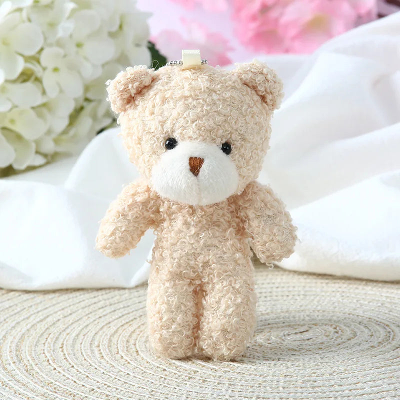 Mini Blush Teddy Plush Keychain Doll