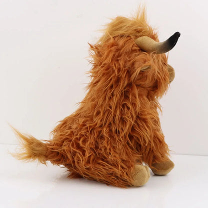 Realistic Highland Cow Plush Lifelike Detail