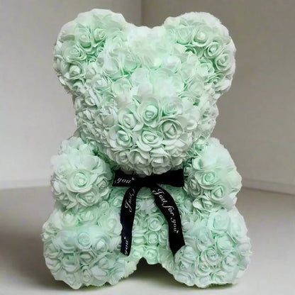 Artificial Foam Rose Panda Bear