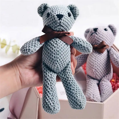 Mini Dressed Bear Plush Keychain Soft Stuffed Doll