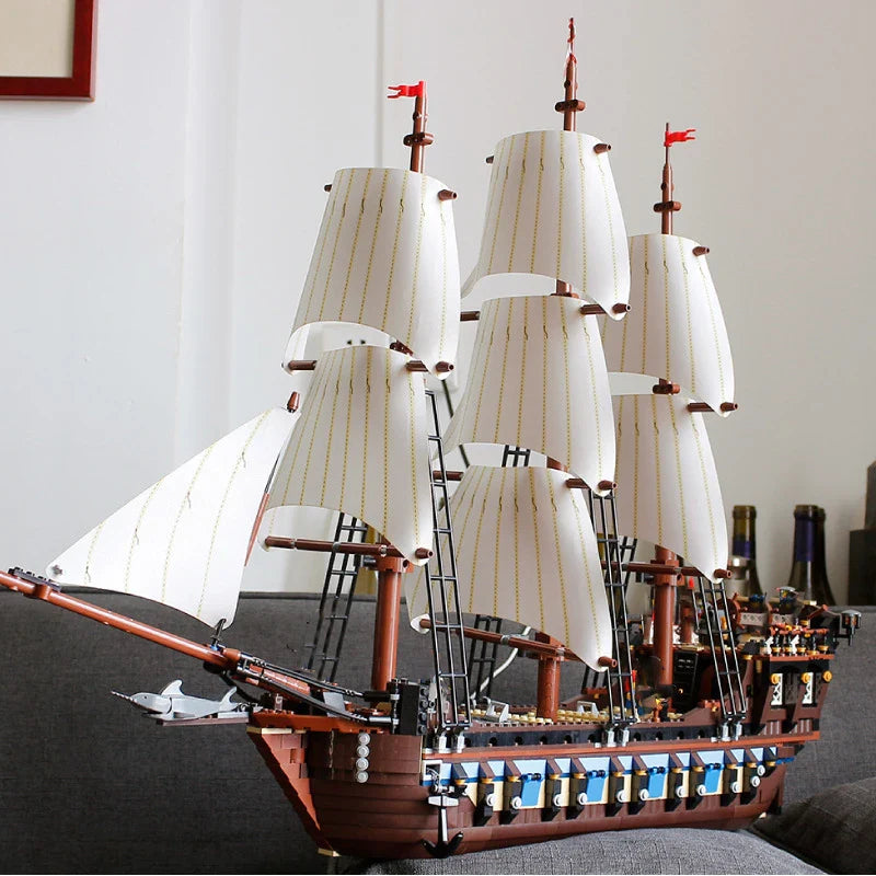 1664pcs Pirates Ship Imperial Caribbean Building Blocks Set