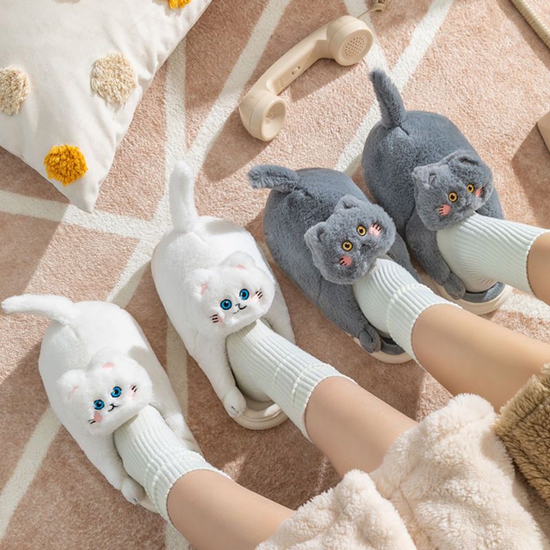 Cuddly Kitty Cat Slippers