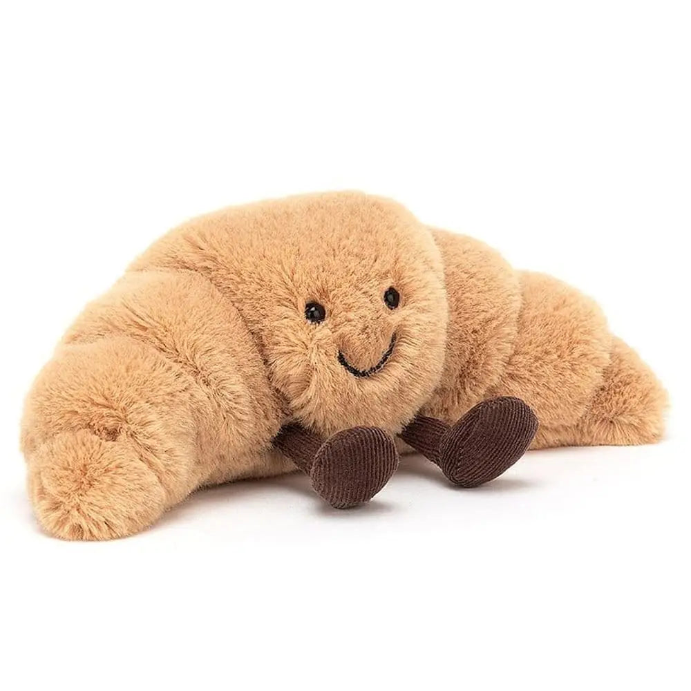 Cute Croissant Plush Pillow - Soft Food Toy for Kids & Gifts