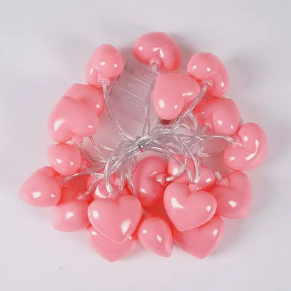 Battery Operated Heart String Lights for Valentine's Day