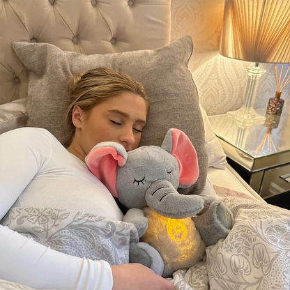 Soothing Elephant Plush Toy with Music & Light