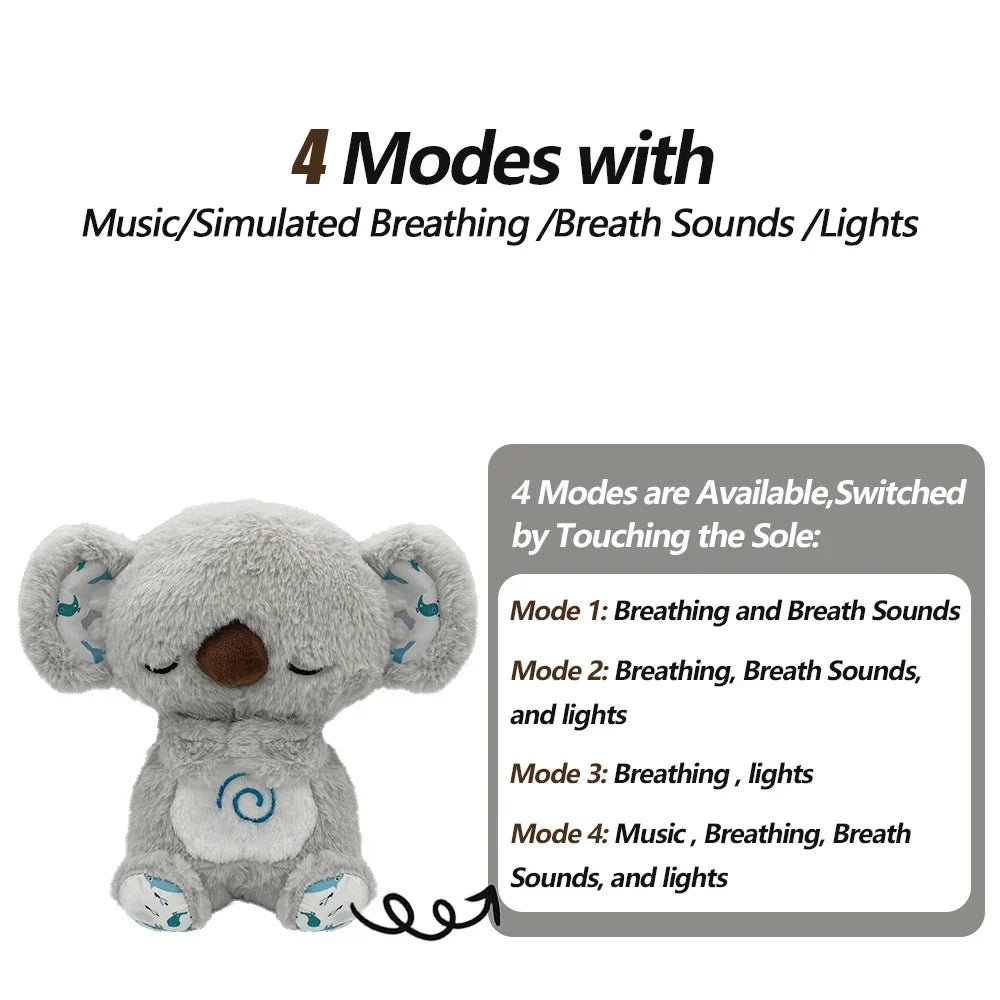 Soothing Elephant Plush Toy with Music & Light