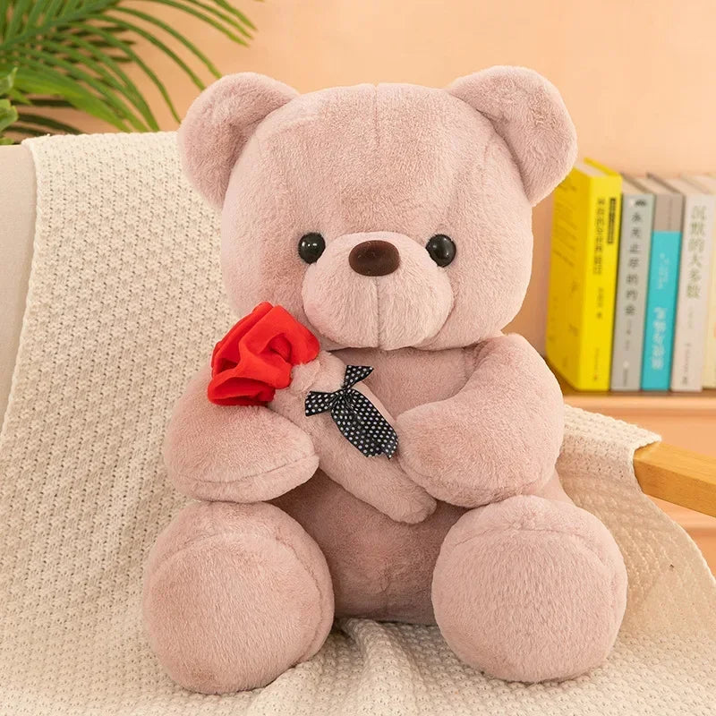 Valentine's Day Plush Teddy Bear - Adorable 25-55CM Gift for Girls