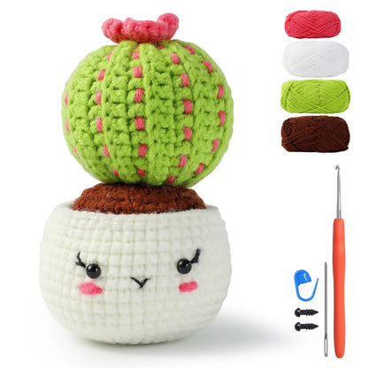 Animal DIY Crochet Kit: Easy Plush Doll with Quality Yarn & Needles