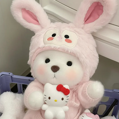 Handmade Teddy Bear Plush Doll with Outfit 30cm