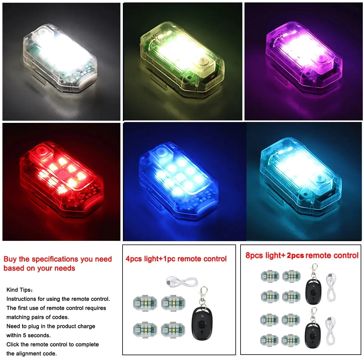 Rc Anti-Collision Flickering Led Light