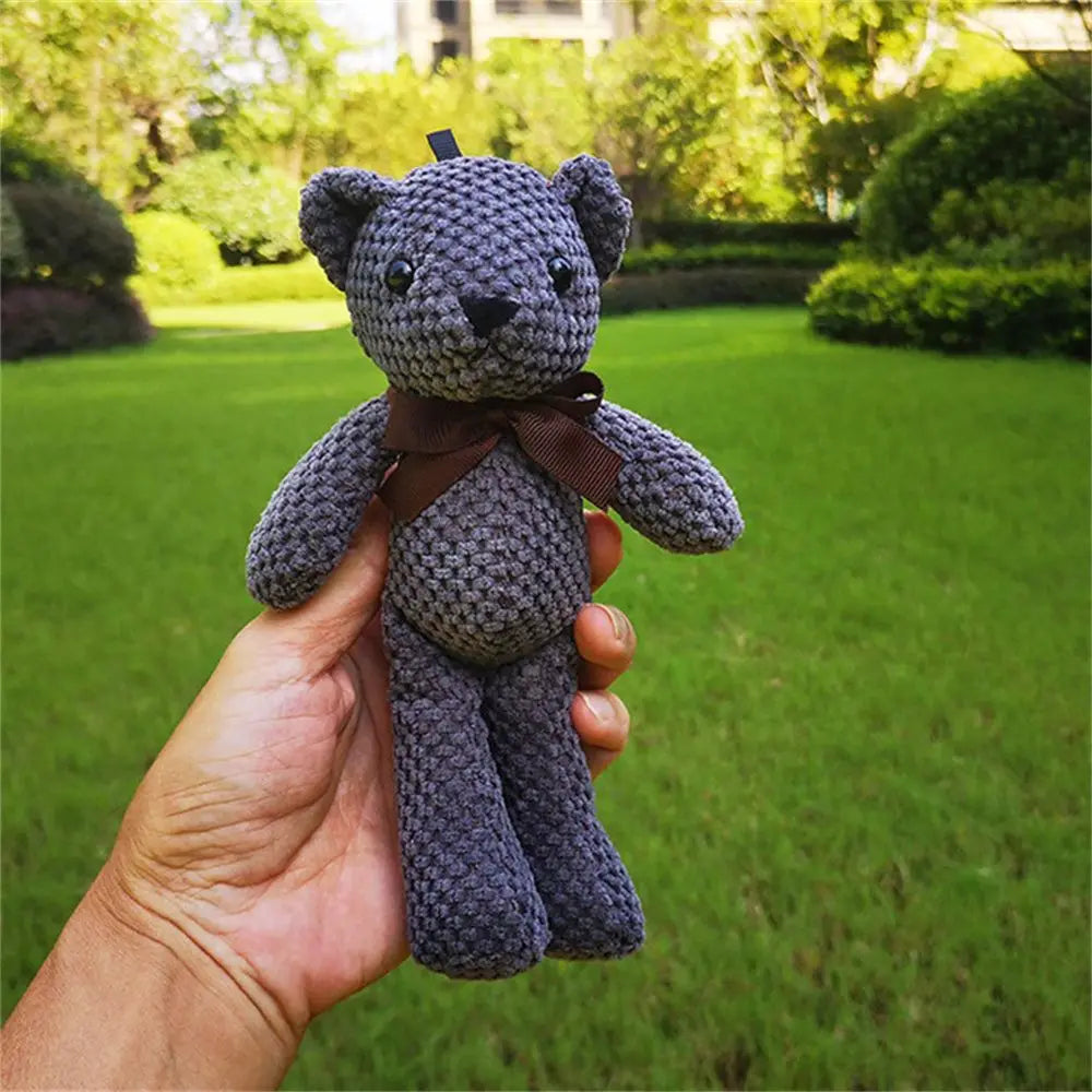 Mini Dressed Bear Plush Keychain Soft Stuffed Doll