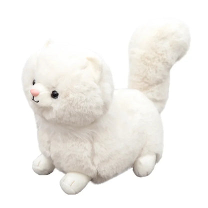 Lifelike 35cm Persian Cat Plush Pillow - Kawaii Stuffed Toy Gift