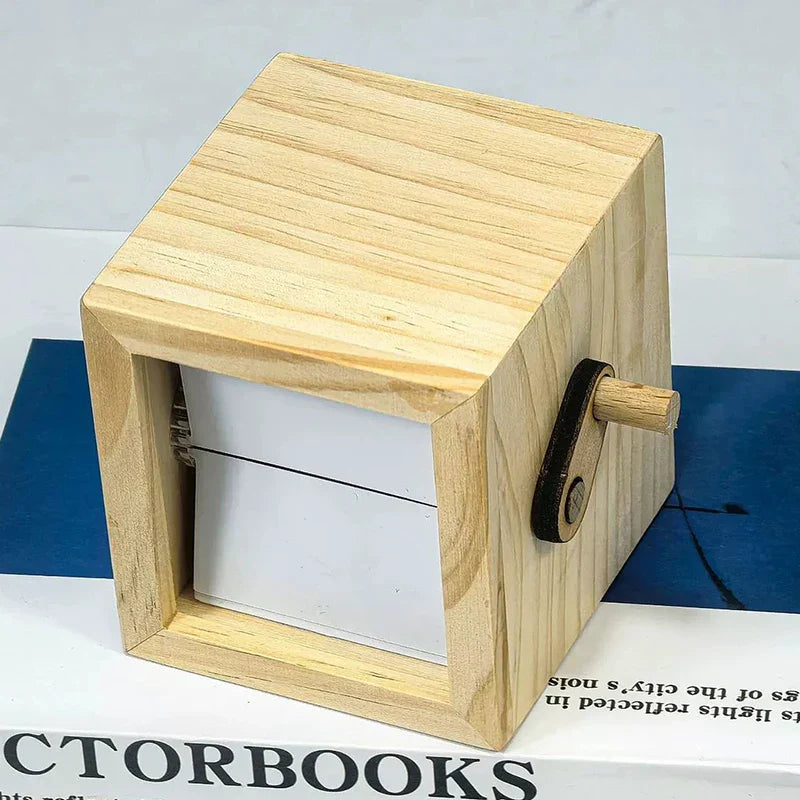 Personalized Hand Crank Photo Flip Box with Light