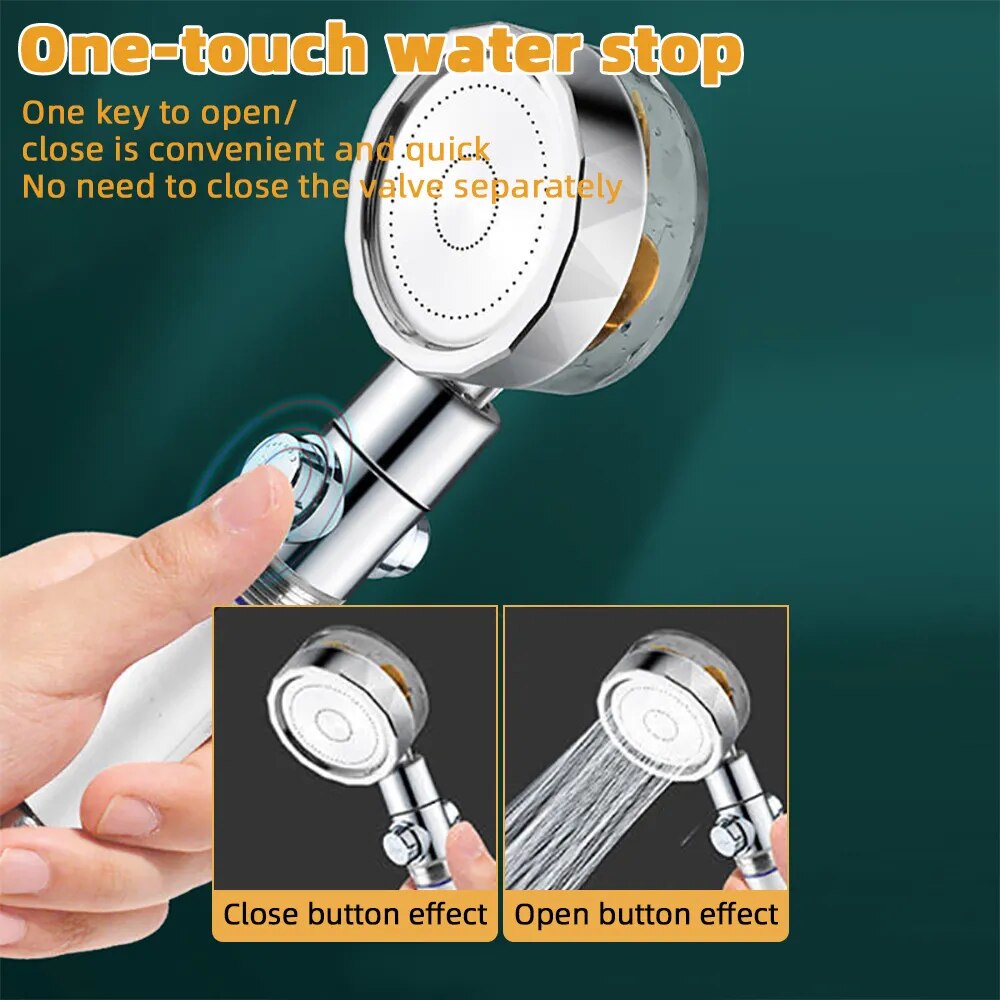 Turbocharged Rotating Shower