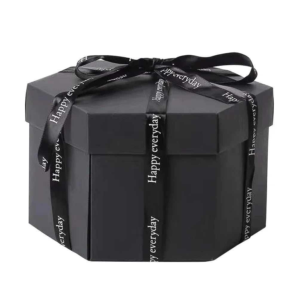 Hexagonal Explosion Gift Box with Photo Album for Valentine