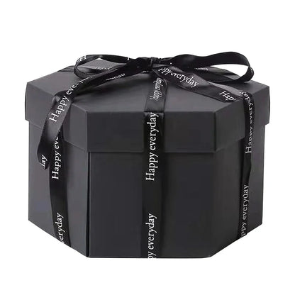 Hexagonal Explosion Gift Box with Photo Album for Valentine