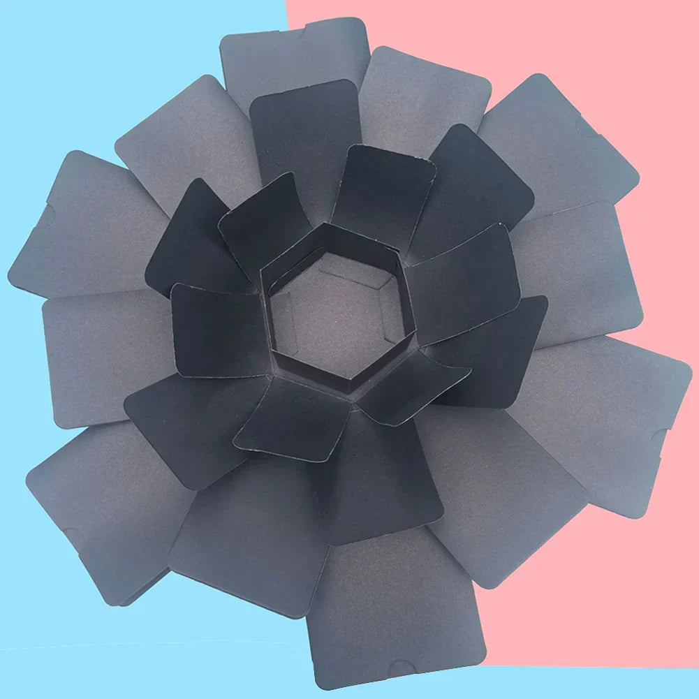 Hexagonal Explosion Gift Box with Photo Album for Valentine