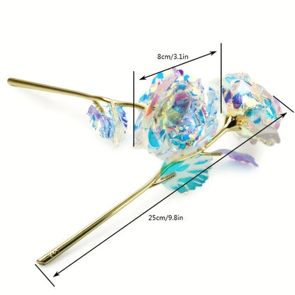 24K Eternal Gold Rose in Glass Dome