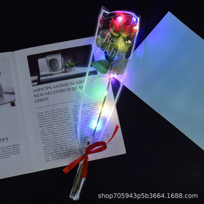 LED Light Up Rose Bouquet Decor