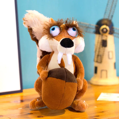 Cute Ice Age Squirrel Plush Pillow - Soft Comfort for Home & Office