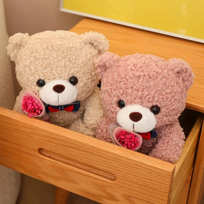25cm Teddy Bear Plush Toy Cute Hug Bouquet Gift