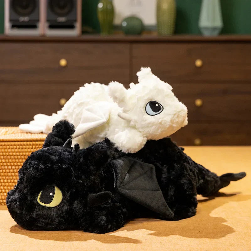 55/70cm Cute Dragon Plush Toy - Soft Stuffed Doll Pillow for Kids