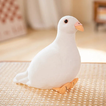 Lifelike Pigeon Plush Toy Soft Simulation Bird for Kids and Home Decor
