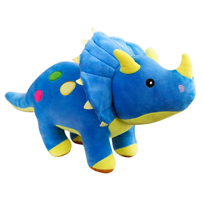Big Plush Soft Triceratops & Stegosaurus Dinosaur Stuffed Toys for Kids