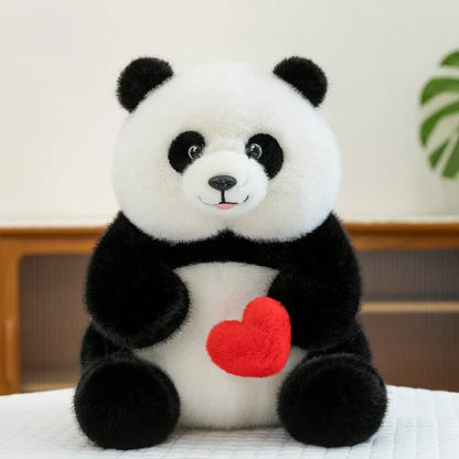 Love Panda Heart Plush Doll
