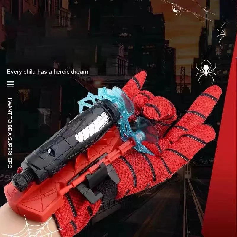 Spiderman Action Figure Wrist Launcher Toy Set for Kids