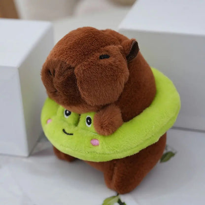 Capybara Plush Toy with Hoodie and Wings Mini Soft Stuffed Doll