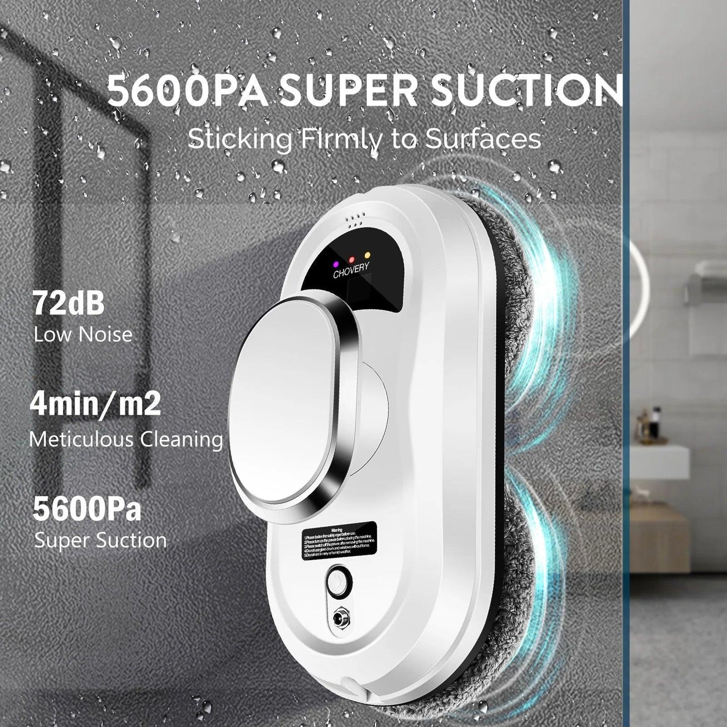 Smart Robot Window Cleaner With Water Spray