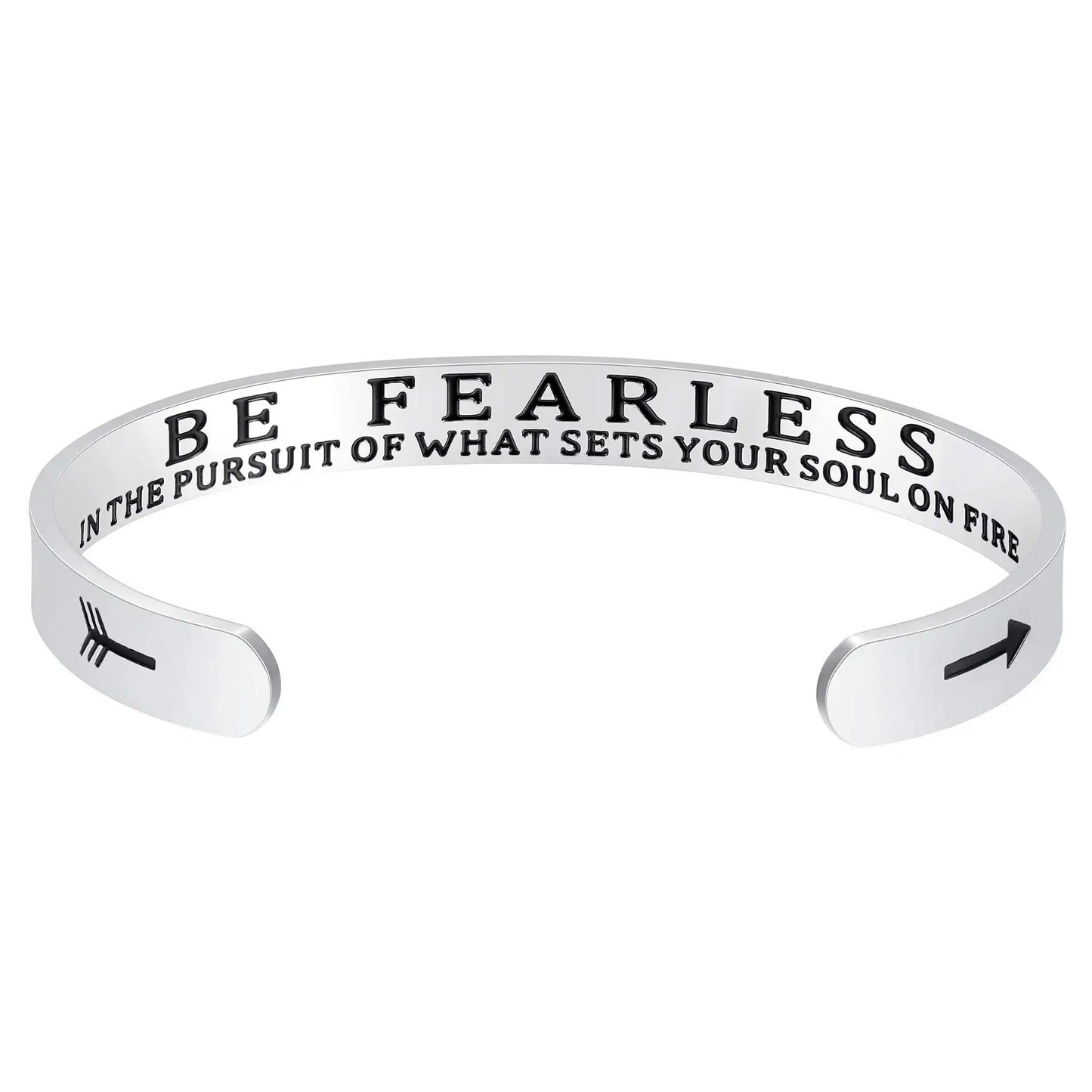 Engraved Open Bangle Bracelet