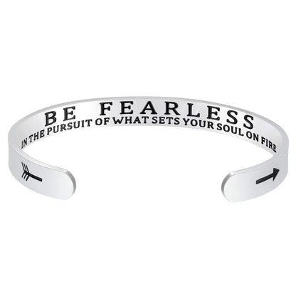 Engraved Open Bangle Bracelet