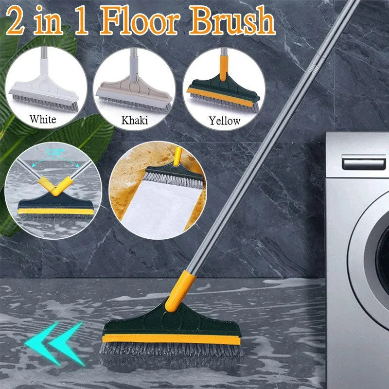 2 In 1 Cleaning Brush With Wiper