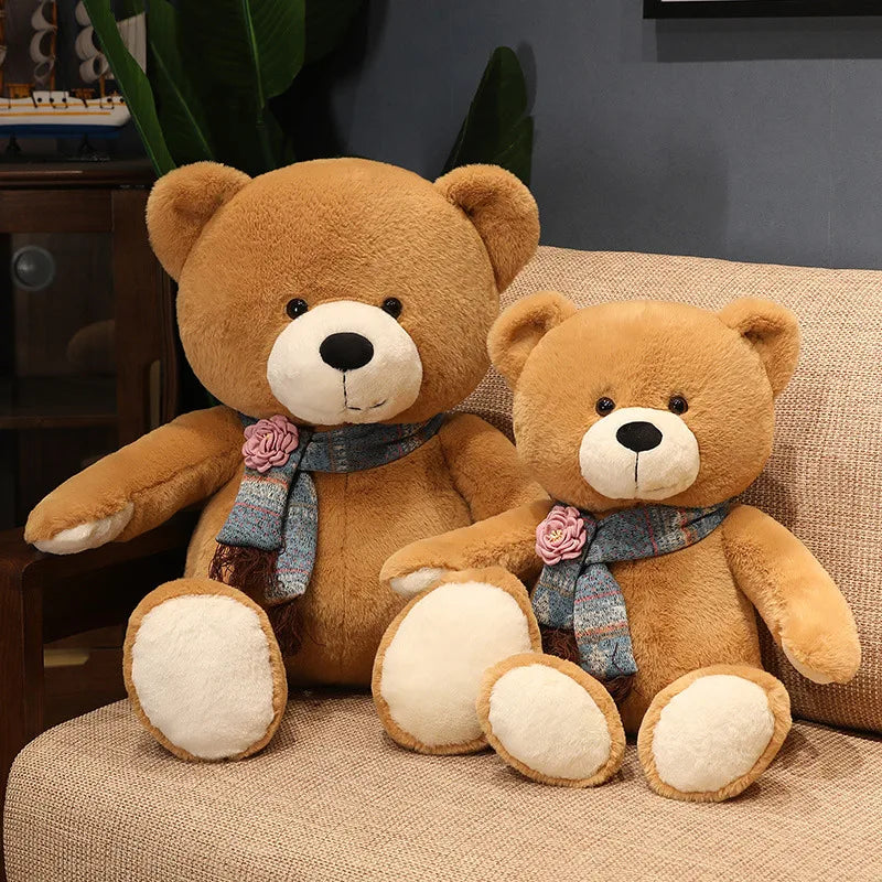 Classic Teddy Bear Plush with Bow Tie