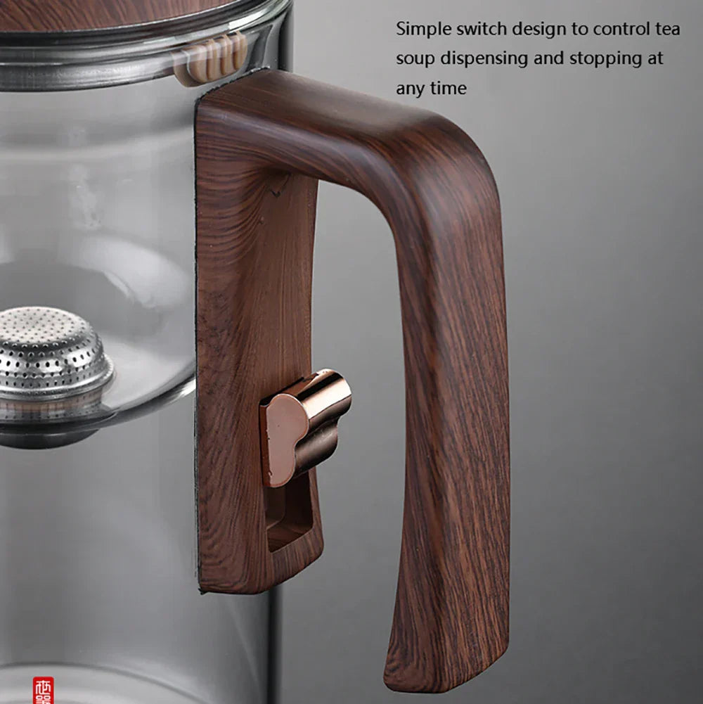 Heat-Resistant Glass Tea Pot With Magnetic Infuser 520Ml/720Ml Detachable Kettle For Easy Tea Brewing