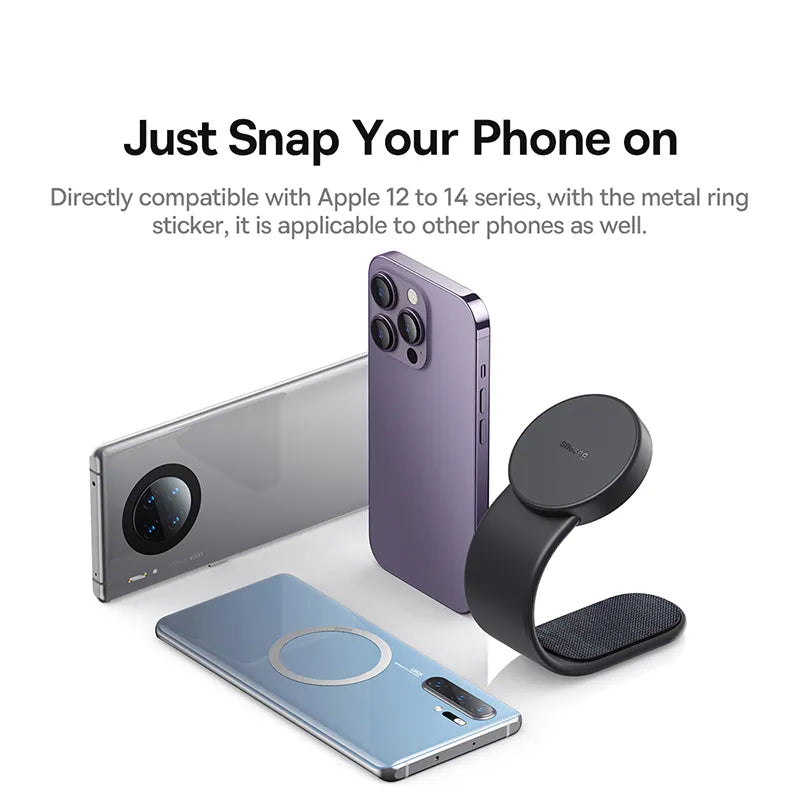 Magnetic Bendable Phone Holder With Wireless Charging